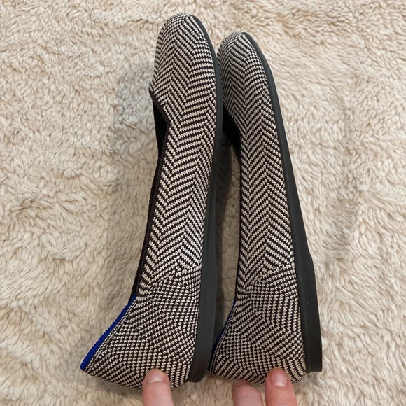 Rothys The Flat Slip On Ballet Shoes size 7 Herringbone - Picture 4 of 10